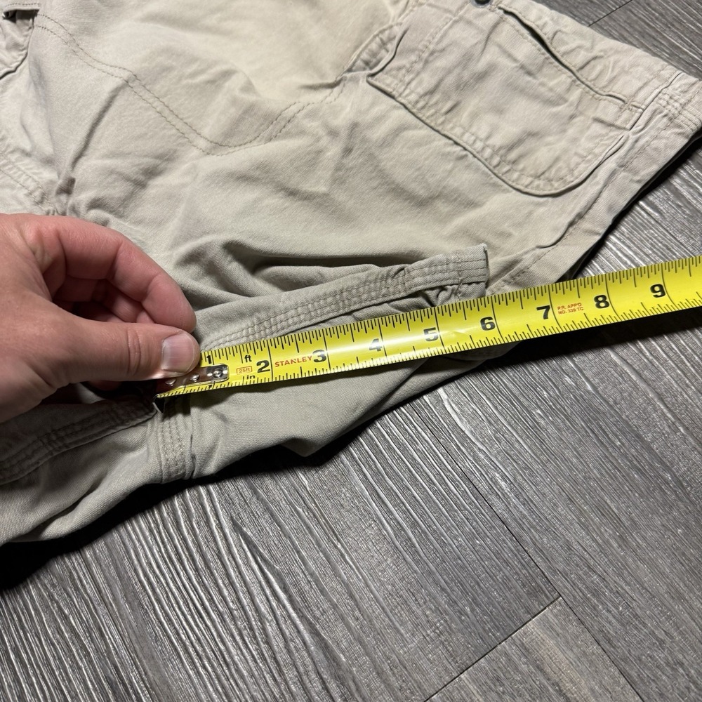 Carhartt Womens VTG Cargo Shorts 7-Pocket  Khaki Y2K Sz 14 Hiking - Picture 5 of 6